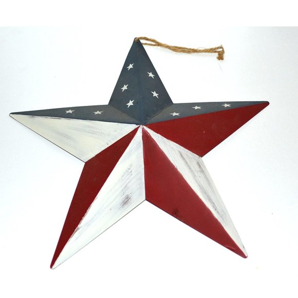 6 Pieces American Decor Set Candle Covers Stars Vintage Look Home And Ho… - Picture 6 of 10